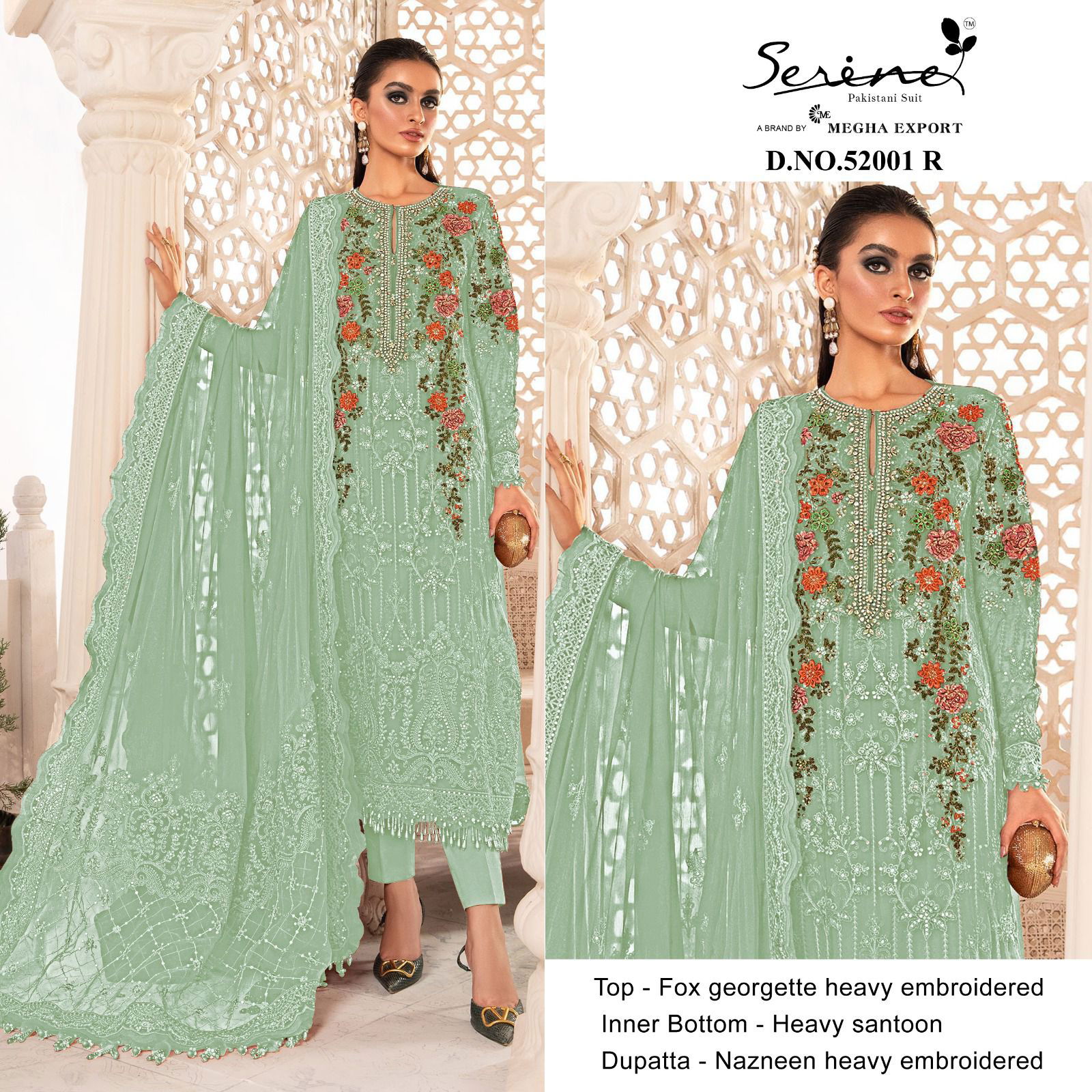 Serine 52001 P To S Wholesale Pakistani Salwar Suits Catalog